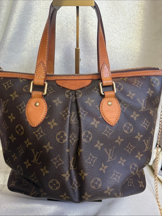 Louis Vuitton Handbags - Louis Vuitton Brown Monogram Palermo PM Canvas Tote Bag